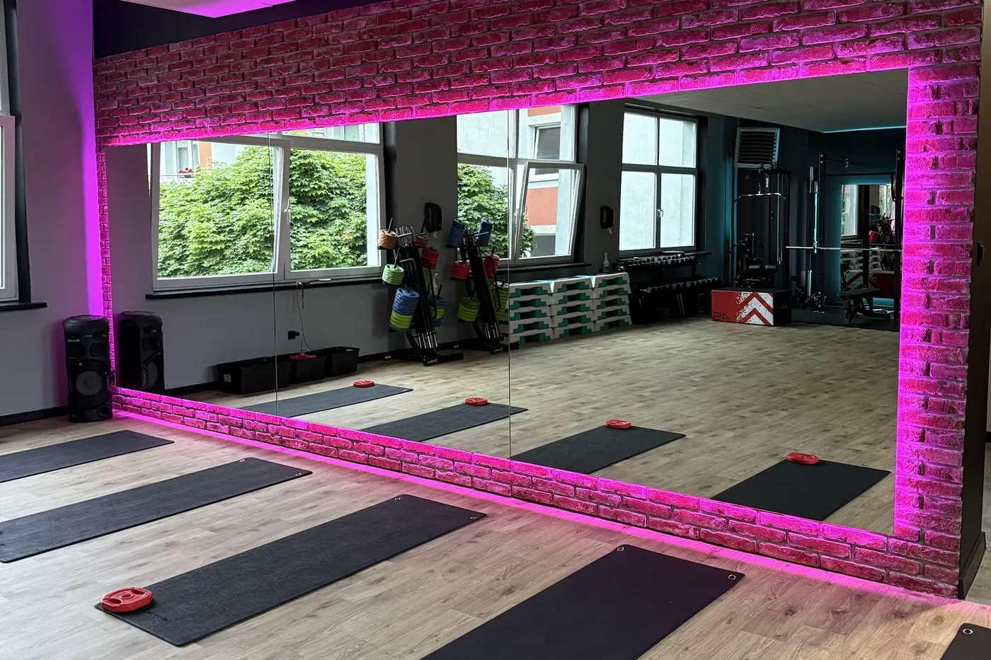 Sala zajęć grupowych w studiu Dobry Ruch